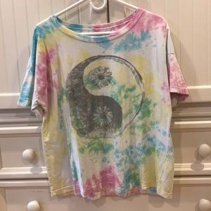 Tye dye ying- yang tee